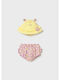 Mayoral Kinder Badeanzug Bademoden-Set mit Hut Pink