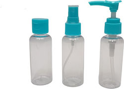 Πλαστικά Μπουκαλάκια Ταξιδίου Σετ 3τμχ 50ml
