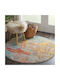 Rug Round Aqua Multi