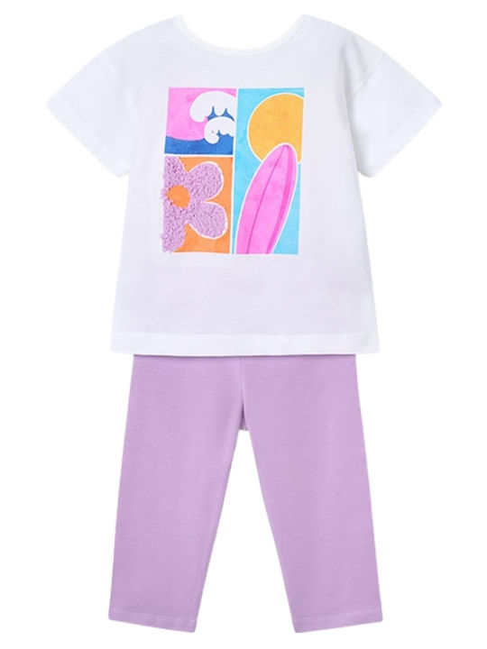 Kinder-Set mit Leggings Sommer 2Stück Lilac