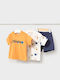 Kids Set with Shorts Summer 3 Pieces Dark Blue