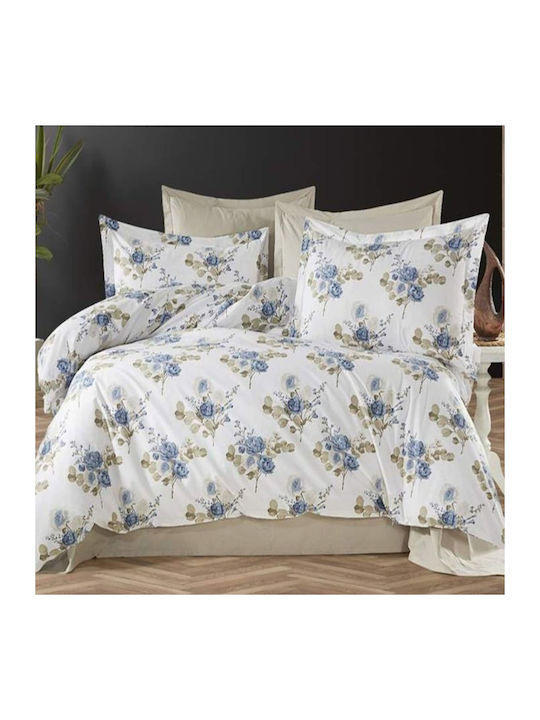 MayHome Σετ Κουβερλί Μονό Βαμβακερό Floral 160x240cm 2τμχ