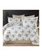 MayHome Σετ Κουβερλί Μονό Βαμβακερό Floral 160x240cm 2τμχ