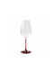 Domumart Set de pahare pentru Vin Alb din Cristal în Culoarea Alb Cu picior 350ml 6buc