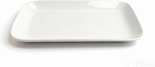 Oriana Ferelli Serving Platter Rectangular made of Porcelain White 26.5x17.7cm