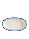 Bonna Serving Platter Oval made of Porcelain White 19x11cm