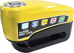 Avizar Aluminium Scheibenbremse Schloss 110 Db Alarm Fahrräder Motorräder Schwarz Gelb
