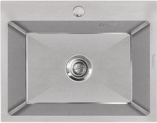 Sanitec 6050S-60 Επικαθήμενος Inox Σατινέ Μ60xΠ50cm Γκρι Sanitec 6050S-60 Επικαθήμενος Inox Σατινέ Μ60xΠ50cm Γκρι