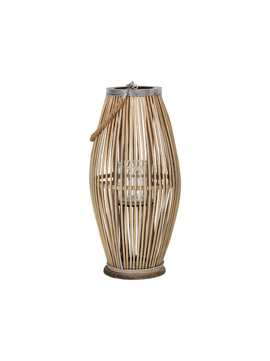 Fylliana Fl9922 Φαναράκι Rattan Επιτραπέζιο Γκρι 29x60εκ.