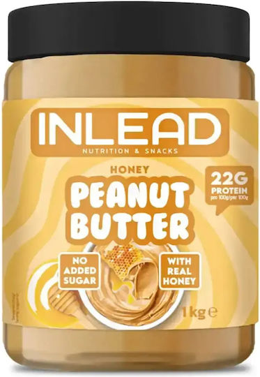 Inlead Nutrition Vegan Φυστικοβούτυρο Τραγανό Ολικής Άλεσης 1000gr