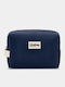 Hindbag Kulturbeutel Leon Marineblau Corduroy Kordel Neseser Organische Baumwolle