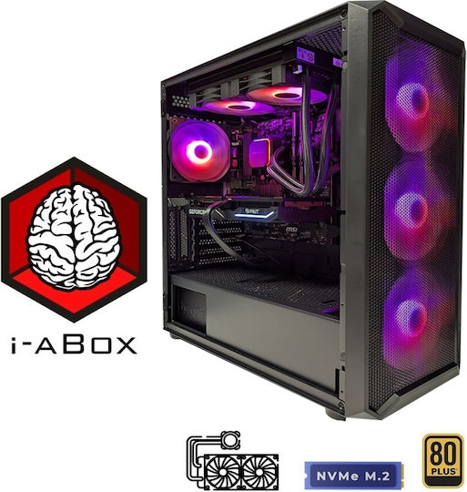 i-aBox Gamer's Choice v5i Pro lite Gaming Desktop PC (Ryzen 7-9700X/16GB DDR5/1TB SSD + 2TB SSD/GeForce RTX 5070/W11 Home)