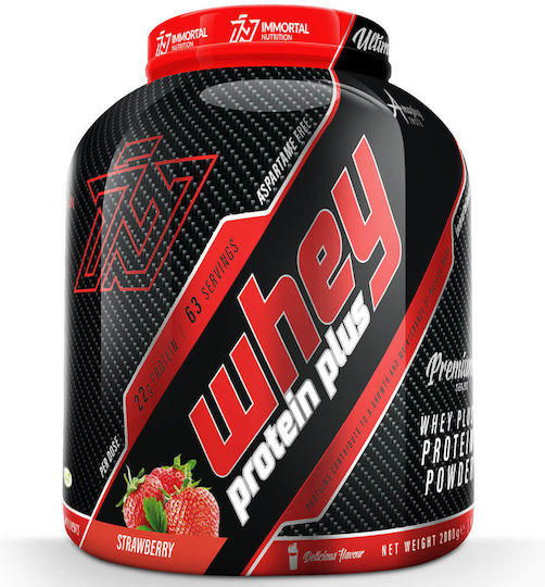 Immortal Nutrition Whey Protein Plus Organic Protein Whey with Flavor Strawberry 2kg
