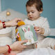Babyono Baby Aktivitätsspielzeug Würfel Nature aus Stoff mit Sounds für Neugeborene