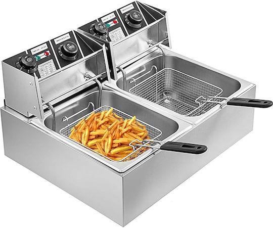Costos Electric Fryer Double 2.5kW Capacity 2x6lt 55x44x30cm