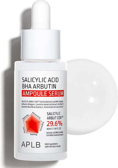 Salicylic Acid BHA Arbutin Ampoule Soothing & Moisturizing Ampoule Serum For Face With Centella Asiatica & Panthenol 40ml