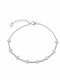 Ulysses Silber Armband aus 925er Silber mit Zirkon 21cm