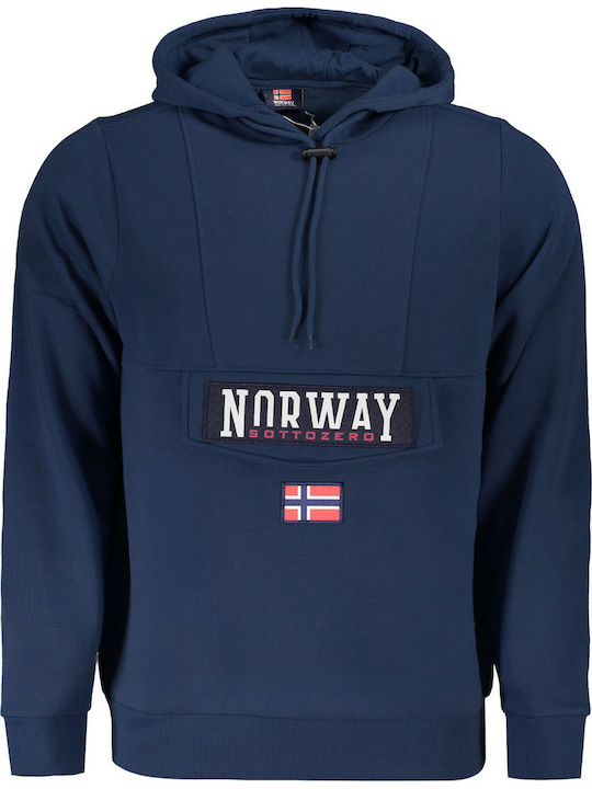 Sweatshirt with Hood Blue