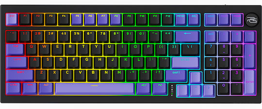 Proove Slicker Pro Drahtlos Gaming Mechanische Tastatur 98% mit Gateron G-Pro 3.0 Gelb Schaltern und RGB-Beleuchtung (Englisch US)