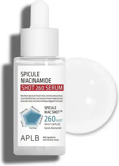 APLB Spicule Niacinamide Shot 260 Moisturizing Serum Face with Niacinamide for Revitalization 40ml
