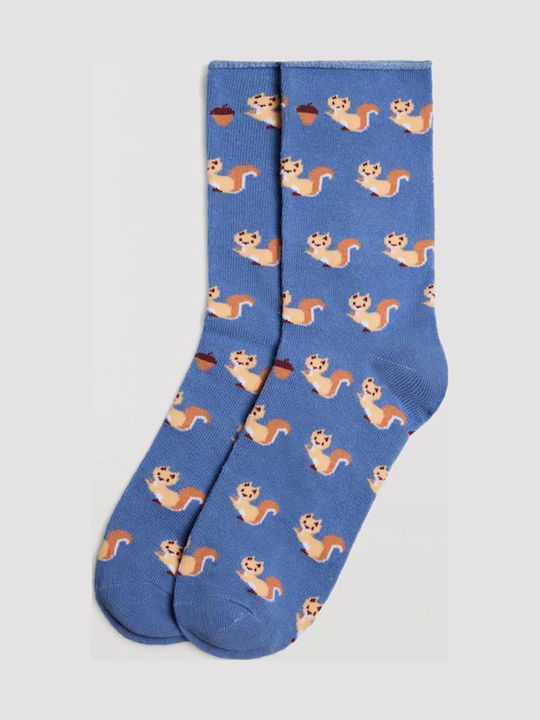 Ysabel Women's Socks Blue Raff