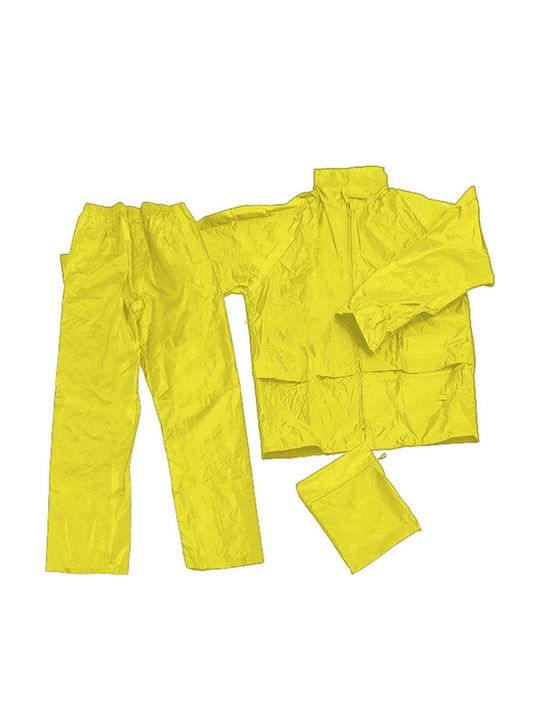 Set Imbracaminte Impermeabilă Nylon Pvc Compact Galben