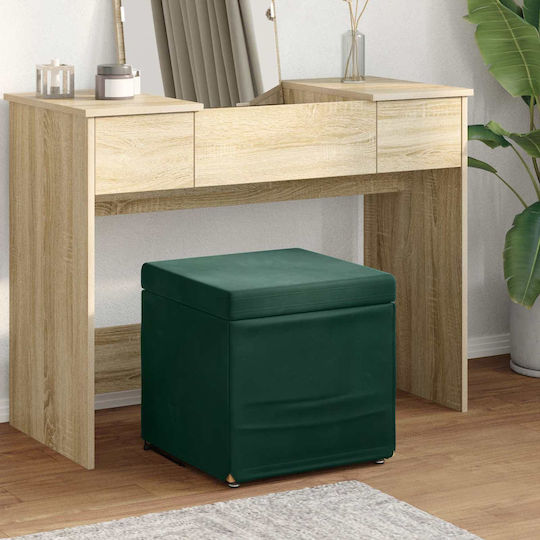 Scaune Bucătărie Tapițat cu Catifea Verde închis 41x41x40buc