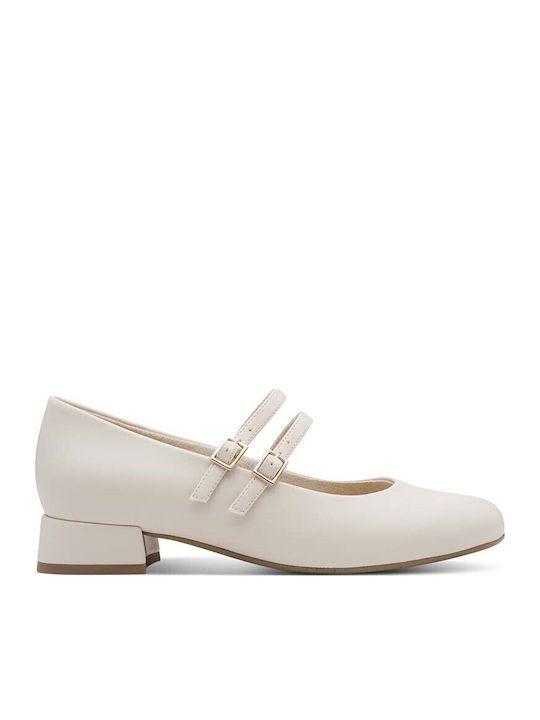 Ecru Heels with Strap