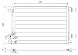 Air Conditioning Condenser Valeo 812665