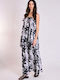 Summer Maxi Wrap Dress Noir AT142B01VPR Butterfly