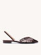 Braune Slingback Damen Ballerinas Mit Transparentem Obermaterial