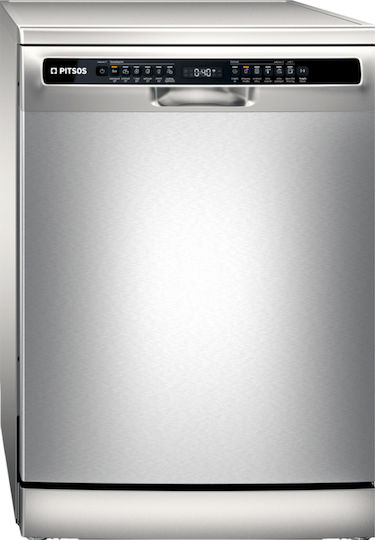 Pitsos Freestanding Dishwasher for 14 Place Settings W60xH84.5cm Inox