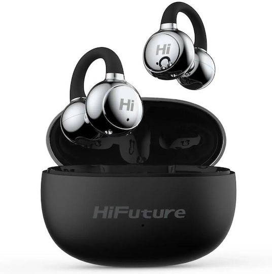 HiFuture FlexClip Open Ear Bluetooth Handsfree Ακουστικά με Αντοχή στον Ιδρώτα Μαύρα