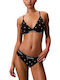Calvin Klein Lightly Lined Triangle Bralette Жени Calvin Klein Бяло Черно Lv00qf8498-pcs