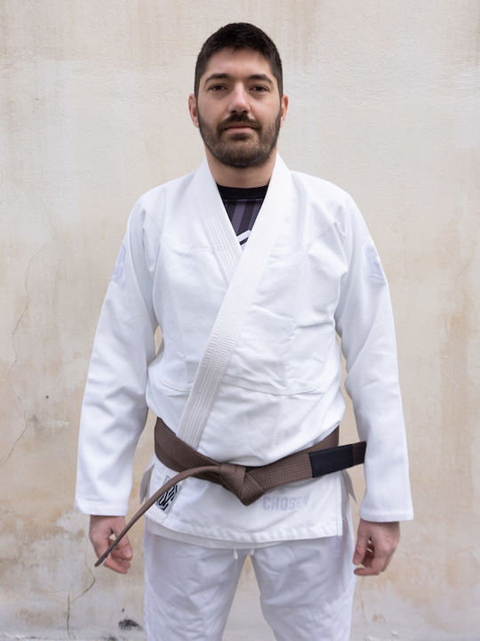 Chosen Uniform Brasilianisches Jiu Jitsu Weiß