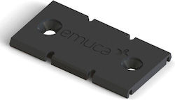 Clips Οδηγο Συρομενης Ντουλαπας Placard Emuca 6009017 Πλαστικο Μαυρο