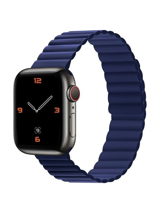 XO Каишка Apple Watch 38 40 41mm Силикон Магнитно Син XO Каишка Apple Watch 38 40 41mm Силикон Магнитно Син