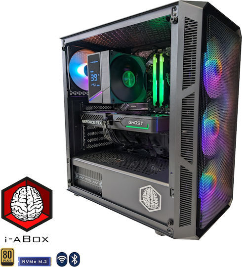 i-aBox Stealth Power v2 Lux+ Desktop PC (Ryzen 5-5500/32GB DDR4/1TB SSD/Radeon RX 6500 XT/W11 Home)