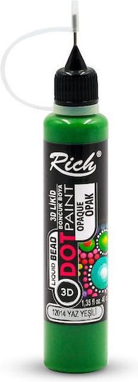 Rich 40ml 3d Dot Paint Summer Green