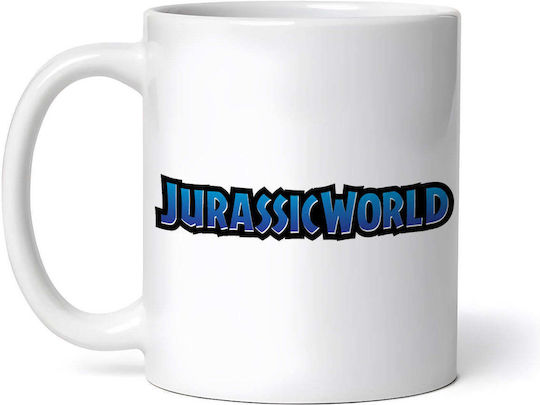 Beautiful Jurassic World Logo Ceramic Mug White 330ml (Personalized)