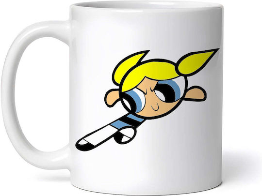 Bubbles The Powerpuff Girls Keramiktasse Weiß 330ml Personalisiert