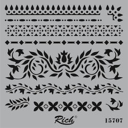 Rich Stencil Square 25x25 Cm 15707