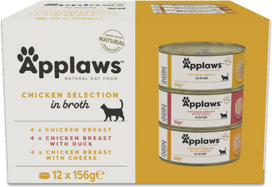 Applaws Hrană Umedă pentru Pisici cu Pui 12x156gr