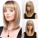 Women's Synthetic Wig Long Bob Honey Straight Hair