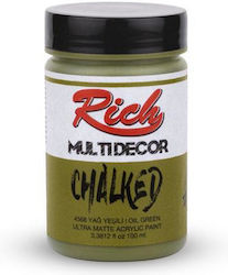 Rich Χρώμα Κιμωλίας Olive Green 100ml RICP3635