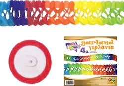 Mehrfarbige Partygirlande 4m #km_a1044 Mehrfarbige Partygirlande 4m #km_a1044