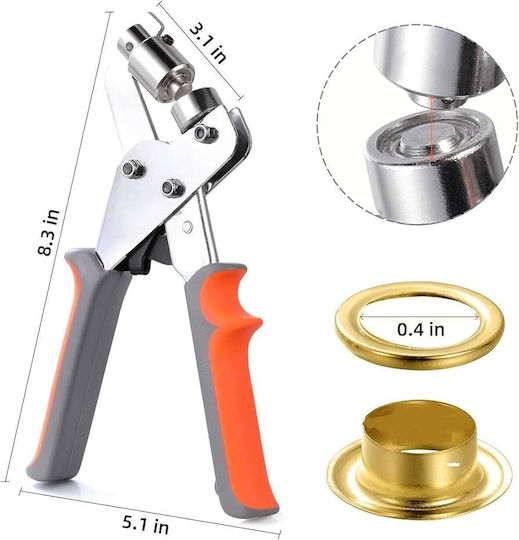 Grommet Pliers Length 200mm with 20 Grommets