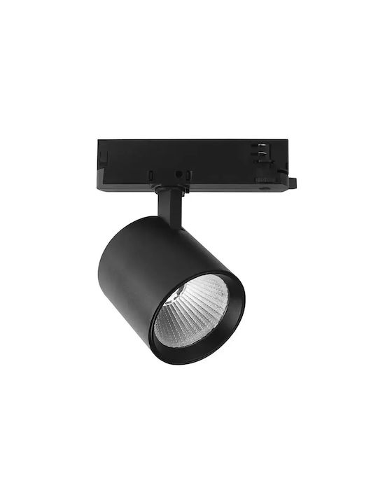 V-TAC LED Φυσικό Λευκό Σποτ σε Μαύρο Χρώμα