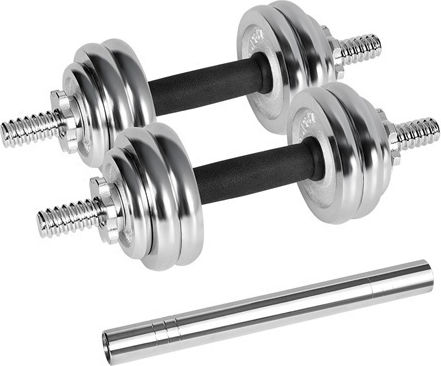 Rebel Αλτήρες Σετ με Μπάρα Συνολικού Βάρους 15kg σε Βαλιτσάκι