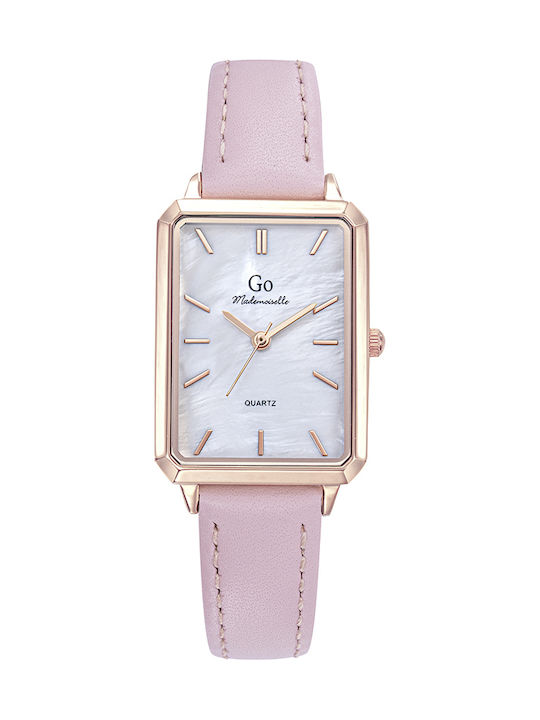 GO Mademoiselle Women's Watch with Pink Leather Strap